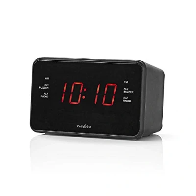 Bild av NEDIS 0,9 tum FM digital LED väckarklocka radio
