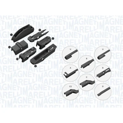 Bild av Balai d&#039;essuie glace Magneti Marelli 000713617700 700mm CITROËN: C4 I 3/5 portes, C5 III Break, OPEL: Zafira B, PEUGEOT: 307 portes