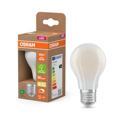 Bild av OSRAM LED lampa matt E27 3,8W 2700K 806lm dimbar