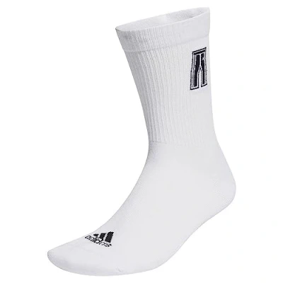 Bild av adidas Unisex Vuxen Track Suit Embroidered Socks, White/Black, 37 40 EU