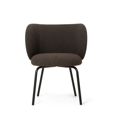 Bild av Ferm Living Rico Dining Chair Matstol Black / Hallingdal 376 W62,7 x H80 D55,3 SH46 cm