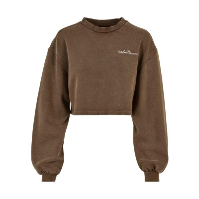 Bild av Urban Classics Cropped Small Sweatshirt, Storlek: XL, Brown