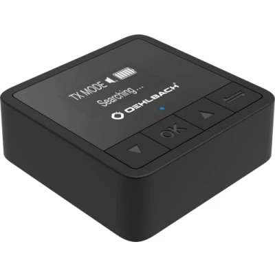 Bild av Oehlbach BTR Innovation 5.2 Bluetooth sändare och mottagare (sändare/mottagare) i aptX kvalitet, OLED skärm, 20 timmars batteritid, 10 m räckvidd, svart
