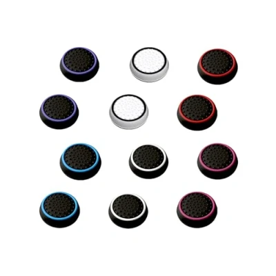 Bild av MatoSan® PS5 tillbehör silikonlock styrenhetsgrepp, PS4 pinnar, Xbox kontroll skydd ökad precision och hållbarhet styrenhetstillbehör (12 stycken Space San Collection)