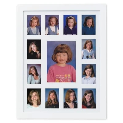 Bild av Pearhead School Years Picture Frame, K 12 Keepsake ram, dagis till 12:e graden examen, grad gåva, vit