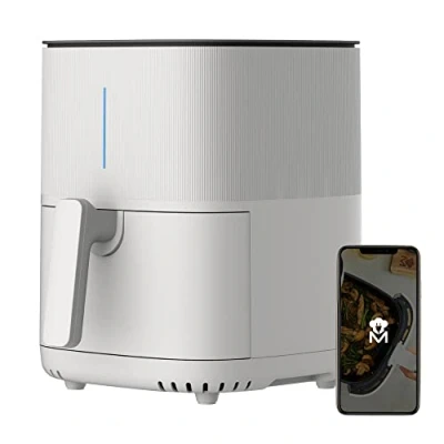 Bild av MasterPRO I Rocket 500 Hot Air Fryer Färg vit 5 l kapacitet och 1 W kraft LED pekskärm non stick belagd korg Djup frys Justerbar temperatur 80200 ºC