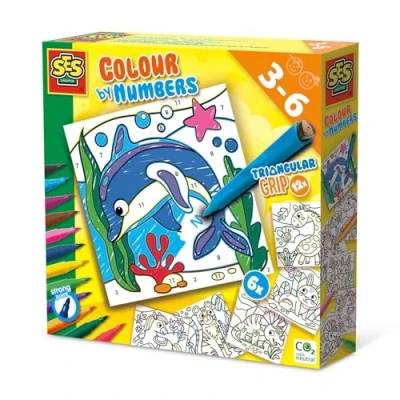 Bild av SES Colour by Numbers Triangular Pens