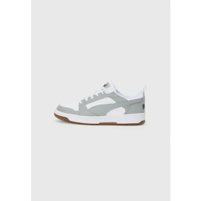 Bild av Puma Unisex Rebound V6 låga sneakers, vitgrå Echo Black, 3.5 UK, vit grå svart, 36 EU