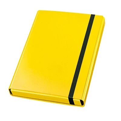 Bild av VELOFLEX 443310 Samlingsbox Velocolor, DIN A4, med elastiskt band, häftlåda av kartong, glänsande, gul, 23 x 32 4 cm, 1 st