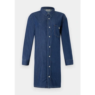 Bild av Calvin Klein Jeans Belted Shirt Dress Jeansklänning, Storlek: XS, Denim blue