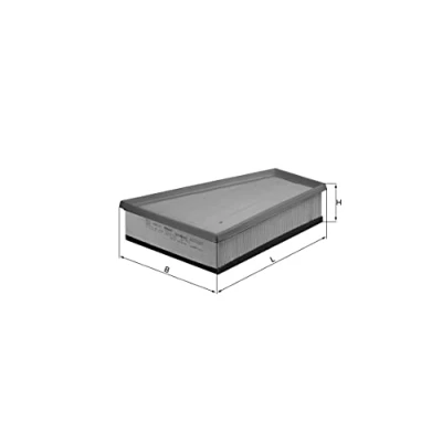 Bild av MAHLE ORIGINAL LX 731 Filtre à air 57,3 204 272,6 Cartouche filtrante CITROËN: Berlingo / First I, Xsara 5 portes