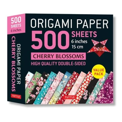 Bild av Origami Paper 500 Sheets Cherry Blossoms 6 inch (15 cm): Tuttle Paper: High Quality Double Sided Printed with 12 Different Patterns (Instructions for Projects Included)