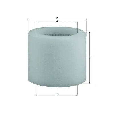 Bild av MAHLE ORIGINAL LX 123 Filtre à air 135,0 168,0 Cartouche filtrante PEUGEOT: 205 II 3/5 portes, I 309 portes