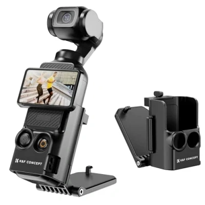 Bild av K&amp;F Concept magnetiskt stativ för DJI Osmo Pocket 3, ficka 3 tillbehör, magnetisk höljehållare bord och vertikala ytor, tillbehör 180 justerbar