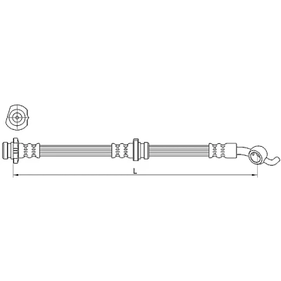 Bild av METZGER 4110391 Flexible De Frein 605 M10 x 1 NISSAN: Micra 3, C+C Note I