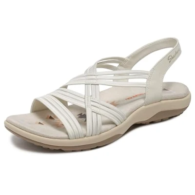 Bild av Skechers Reggae Slim Simply Stretch sandaler för kvinnor, Vitt, 11