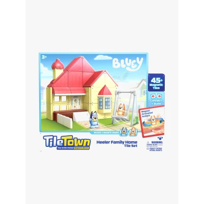 Bild av Bluey Tile Town Heeler House Byggset 46 Bitar