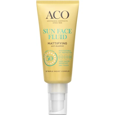 Bild av ACO Sun Face Mattifying fluid SPF 50+ 40 ml