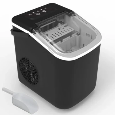 Bild av Ice Cube Maker Ismaskin, 9 isbitar på 6 minuter, två mätningar, 10 kg 24 timmar, ismaskin för hemmabruk