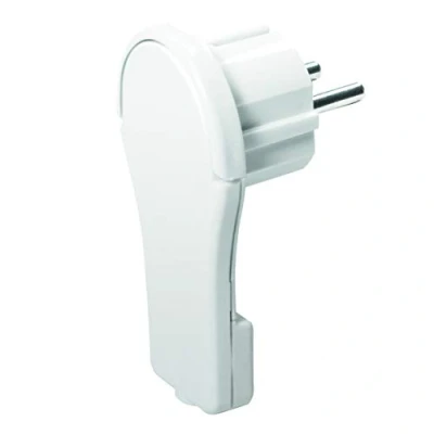 Bild av LogiLink LPS228 platt vinkelkontakt för självmontering CEE 7/7 med ergonomiskt fällbart handtag