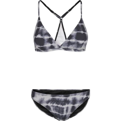 Bild av Urban Classics Ladies TIE DYE Triangle BACK Bikini Bikini, Storlek: Large, Black/white