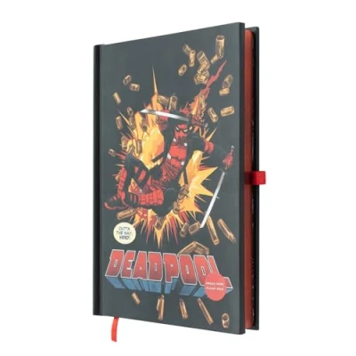 Bild av Grupo Erik Marvel Deadpool Notebook A5 With Led Light Dotted Journal, Notebook, Bullet Journal Notebooks A5, Notepads Notepad, Sketchbook Gifts, Gifts