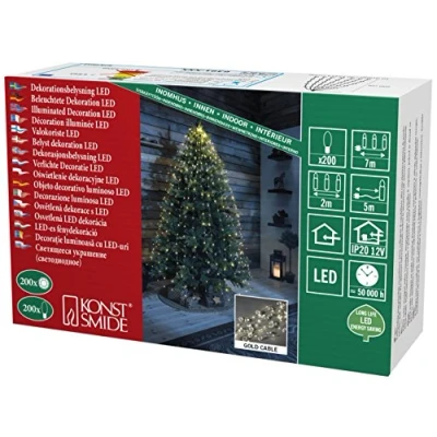 Bild av Konstsmide 6391 180 LED Lametta Diamonds Warm White (RGB)