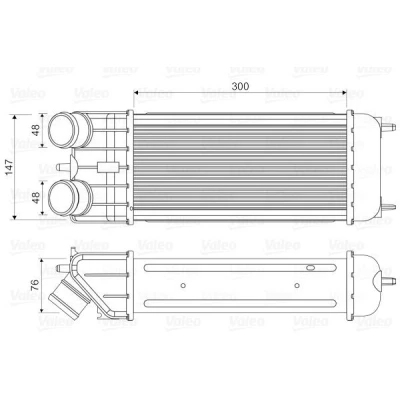 Bild av VALEO 818663 Intercooler sans vanne EGR CITROËN: C3 II, Picasso, I 3/5 portes, PEUGEOT: 207 CC, 1007 3 portes