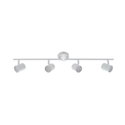 Bild av ELC Halogen spots &#039;Tomoki&#039; (modern) i vit av metaller för vardagsrum/matsal (4 lamor, GU10) Taklampor, takspot, spot, lampa, taklampa