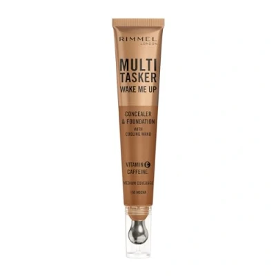 Bild av Rimmel Multi Tasker Wake Me Up Foundation and Concealer 20ml (Various Shades) 100 Mocha