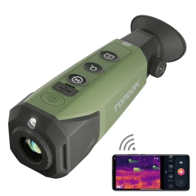 Bild av TOPDON TS004 värmekamera jakt, 256 x 192 IR upplösning 50 Hz värmebild monokulär, 13 mm objektiv, 11 h körtid, 410 m detektionsavstånd, mörkerseende med 8 zoom, 32 GB minne, wifi