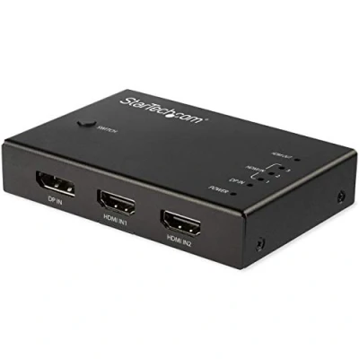 Bild av StarTech.com 4 Port HDMI Video switch 3x &amp; 1x DisplayPort 4K 60Hz video/audio ports