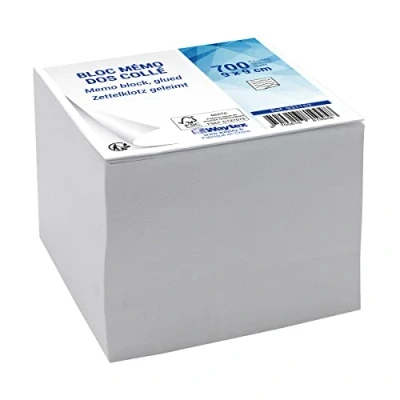 Bild av WAYTEX 931152 700 vita anteckningar memo block 9 x cm limmad baksida