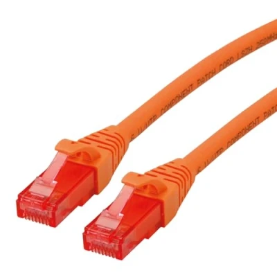Bild av ROLINE UTP LAN kabel Cat 6 Component Level LSOH Ethernet nätverkskabel med RJ45 kontakt orange 3 m