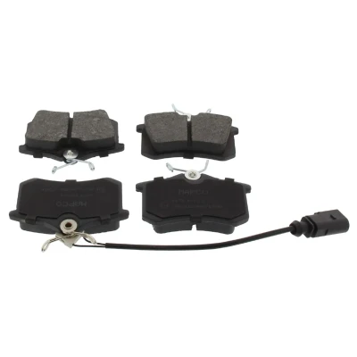 Bild av MAPCO 6673 Jeu de plaquettes frein Essieu arrière contact signal d&#039;usure inclus avec tôle anti bruit VOLKSWAGEN: Sharan I, FORD: Galaxy Mk1 MPV