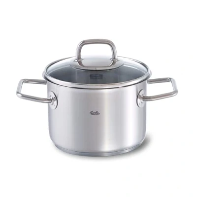 Bild av Fissler Viseo /rostfri gryta (2,1 l Ø 16 cm) kastrull med glaslock, inre skala, hällfälg, induktionskokare, energibesparande, för alla typer av spisar inklusive induktion