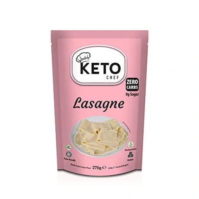 Bild av Keto Vegan Lasagne pastarakan konjac smalt pastarakan, innehåller noll kolhydrater, fett och socker, tillverkad av glutenfritt mjöl, paleo vänlig Låg kalori redo att äta (270 g)