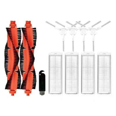 Bild av INF Reservdelstillbehör till Xiaomi Mop 2S / P/Mop Pro XMSTJQR2S STYTJ02YM, 2 x huvudborste, 4 HEPA filter, sidoborste, 1 rengöringsborste