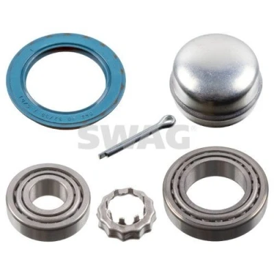 Bild av SWAG 99 90 3674 Kit de roulements roue Essieu arrière gauche, droit avec matériel construction 40 Roulement à rouleaux coniques