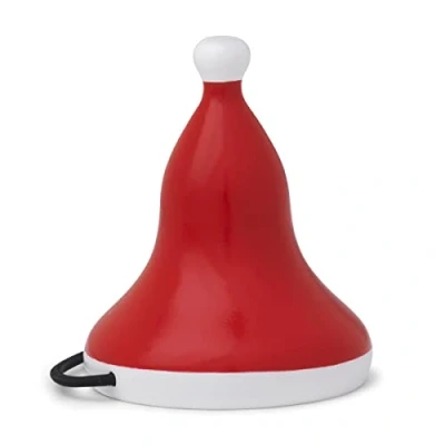 Bild av Kay Bojesen spetsig hatt minifigurer 3 cm träfigurer Juldekoration, röd