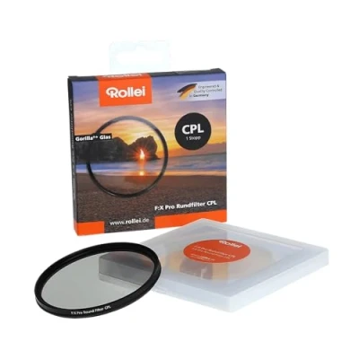 Bild av Rollei Ext⤞Runt filter CPL (1 stopp) polariserande (polariserare) med titanring av gorilla glas specialbeläggning storlek: 72 mm