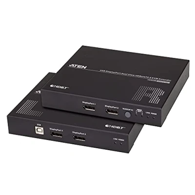Bild av ATEN CE 924 Lokal och fjärrenhet förlängare för tangentbord/video/mus/seriell/USB USB, RS 232, DisplayPort, HDBaseT 2.0 USB upp till 150 m
