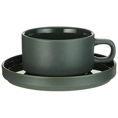 Bild av Blomus Set of 2 tea cups 4 pcs. Pilar Kopp Agave Green H: 5 x W: 12 Ø: 9 cm, V: 170 ml