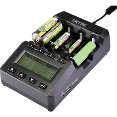 Bild av SKYRC MC3000 rund batteriladdare Li ION, LiFePO, polymer, NiCd, NiMH, NiZn, RAM 10440, 14500, 16340, 16650, 17500, 17670, 18490, 18500, 18650, 22650,
