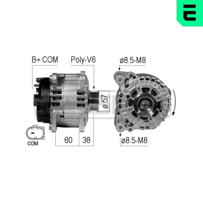 Bild av Generator, audi a4 allroad b8, b8 avant, a5, a5 cabriolet, sportback, q5, 059 903 016 E, EX, G,