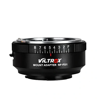 Bild av Viltrox NF FX1 objektivmonteringsadapter, bländarjustering för Nikon G &amp; D monteringslins till Fuji X mount Mirroless Camera T2 T3 T4 T20 T10 E3 A3 PRO2 A20