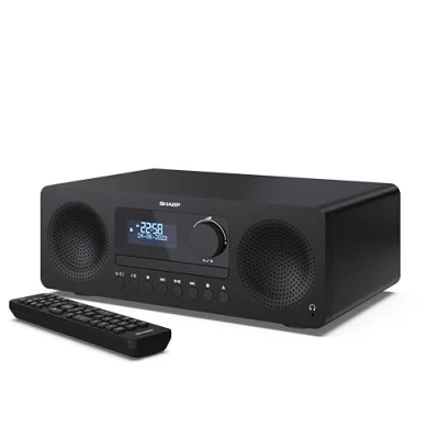 Bild av SHARP XL B720D (BK) allt i ett Hi Fi system (60 W), digital radio med DAB+ och FM mottagare, Bluetooth, svart