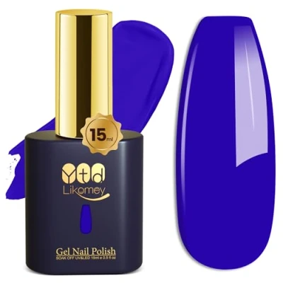Bild av YTD Likomey UV LED Gel lack Nagellack,15ml Klein Blå Blötlägg Av Höst Vinter Nagellack,CS004