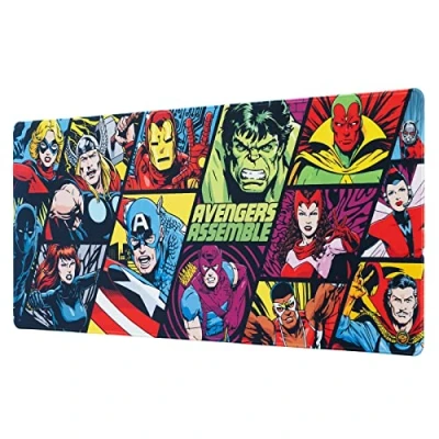 Bild av Grupo Erik Marvel Avengers Assemble XXL Mouse Mat Desk Pad 31.5&quot; x 13.78&quot; Non Slip Rubber Base Pad, Gaming Keyboard Gifts