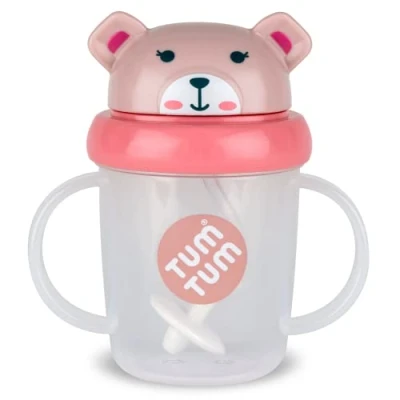 Bild av TUM Tippy Up Free Flow sippy Cup (ingen ventil), kopp för småbarn, 200 ml, BPA fri (Betsy Bear S3)